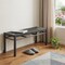 Homeroots 48in Black and Aluminum Bench 668855 - alternate 6