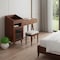 Homeroots 44" Walnut Wood Two Drawer Dresser 714279 - alternate 8