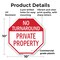 Signmission No Turnaround Private Property, 10 Inch X 10 Inch, Plastic Sign OC-P-10-132 - alternate 7