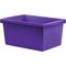 Storex Storage Bin, Plastic, Purple, 2 PK 61486U06C - alternate 1