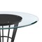 Homeroots 48" Clear And Black Glass And Iron Pedestal Base Round Top Dining Table 569436 - alternate 16