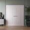 Sartodoors Interior Double Doors 84 x 96 inches, BASIC 9111 White, Wood Interior Solid Panel Frame, Closet B BASIC9111DD-SKIN-8496 - alternate 4