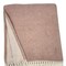 Homeroots 55" X 70" Dusty Rose And White Chevron Cotton Blend Woven Plush Throw Blanket with Fringe 633078 - alternate 5