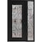 Vdomdoors Aluminum Door Iron 1633 Black Entry Steel Metal Classic Painted 52 x 80 (36+16 x 80)-Left Inswing IRON1633EXD-BLK-W36+16xH80-LH-I - alternate 1