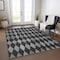 Homeroots 3' X 5' Charcoal Geometric Washable Indoor Outdoor Area Rug 577031 - alternate 7