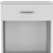 Homeroots 22" White Wood One Drawer Nightstand 479972 - alternate 5