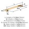 Amerock Bridgeport 6-5/16 inch (160mm) Center-to-Center Champagne Bronze Cabinet Pull, 25PK 25VMP37033CZ - alternate 4
