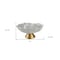 Homeroots 9" Matte Gold And White Polyresin Decorative Bowl With Orbs 468349 - alternate 4