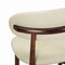 Leisuremod Sable Faux Leather Dining Chair with Rubberwood Legs SCW18BR - alternate 10