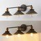 Jonathan Y July 26.5" 3-Light Industrial Farmhouse Metal Vanity Light, Rustic Dark Gray/Brass Gold JYL7428D - alternate 4