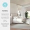 Martha Stewart Kay Full Upholstered Platform Bed w/Channel Stitched Wingback Headboard/Cushioned Siderails, Beige TW-3WDB03B-F-BG-MS - alternate 8