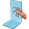 Acrimet Clear Plastic Bookends 1 Pair, Book Holder (Clear Blue), 2PK 290.4 - alternate 6