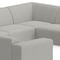 Homeroots 144in Gray Fabric Modular Wood Sofa 641868 - alternate 5
