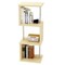 Homeroots 43" Cream Steel Three Tier Corner Bookcase 480466 - alternate 2