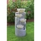 Best Garden 16'' W. 35'' H. x 16'' L. Polyresin Bowl Fountain with LED WXF1905563-p - alternate 3