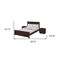 Homeroots Three Piece Oak Solid Wood Bedroom Set 523714 - alternate 8