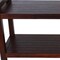Homeroots 21" X 35" Dark Brown Solid Wood Rectangular Shower Bench With Shelf 383312 - alternate 3