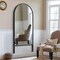 Homeroots 71" Black Arch Wood Framed Standing Mirror 565053 - alternate 5
