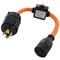 Ac Works L14-30P to L6-20R Adapter, 1.5 ft, 20A Breaker-Protected, Heavy-Duty STW L1430ICBL620 - alternate 1