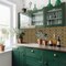 Homeroots 12" x 12" Green And Red Vinyl Arabesque Peel And Stick Removable Tiles 569228 - alternate 7