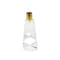 Homeroots 8" Clear And Gold Geo Faceted Crystal Tabletop Taper Candlestick 590219 - alternate 5