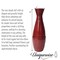 Uniquewise Decorative 24-inch Tall Red Bamboo Floor Vase for Modern Home, Office, Living Room, Bedroom QI004757 - alternate 8