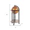 Homeroots 17in X 17in X 35in Globe Bar Table 330Mm 4 Legs Stand Red 364358 - alternate 5