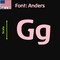 Aacc Self-Adhesive Vinyl Letter: g, Scale: 14 cm. Color: Pink Font: Anders by, 24PK AACC-Anders-lg-Pink-M14x24 - alternate 1