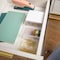 Martha Stewart Brody Clear Plastic Storage Organizer Bins W/ White Engineered Wood Lid, 3 Pack Small, 3.75in x 3in BE-PB4517-3WD-CL-WH-MS - alternate 9