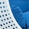 Leisuremod White Wicker Hanging 2 person Egg Swing Chair with Blue Cushions ESCW-57BU - alternate 7