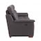 Homeroots 67in Brown Faux Leather Manual Reclining Loveseat 343909 - alternate 6