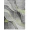 Homeroots 3' X 5' Artichoke Green Gray And Silver Abstract Washable Indoor Outdoor Area Rug 616748 - alternate 8