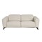 Homeroots 82" Beige Top Grain Leather Reclining Metal USB Sofa 720409 - alternate 1