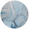 Homeroots 8' Round Blue and Ivory Round Abstract Washable Non Skid Indoor Outdoor Area Rug 559681 - alternate 9