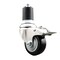 Service Caster 3 Inch 316SS Black Poly Swivel 1-3/4 Inch Expanding Stem Caster Lock Brake SCC SCC-SS316TTLEX20S314-PPUB-BLK-134 - alternate 1