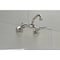 Kingston Brass Double-Handle Wall Mount Bar Faucet, Brushed Nickel KS312SN - alternate 3