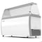 Koolmore 70 in. 12 Tub Ice Cream Dipping Cabinet Display Freezer with Sliding Glass Door and Sneeze Guard KM-ICD-71SD-FG - alternate 7