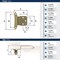 Amerock 3/8in 10mm Inset Self Closing Face Mount Golden Champagne Cabinet Hinge, 1 Pair BPR7928BBZ - alternate 3