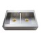 Kingston Brass 33-Inch Stainless Steel Apron-Front Double Bowl Farmhouse Kitchen Sink, 1-Hole with Strainer KGKTDF3324917 - alternate 1