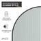 Anzzi Ember Series 74x 34in Framed Arch Fixed Shower Screen Door, Matte Black, 8mm Tempered Fluted Glass SD-AZ18-01MB-FL - alternate 13