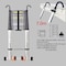 Wrightmaster 22.9 ft. Aluminum Extension Ladder with Hook and Mobility Wheels, 330 lbs. Load Capacity ZOR-1070-SLV - alternate 7
