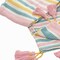Homeroots 60" X 50" Blue and Pink Woven Cotton Striped Throw Blanket with Tassels 516622 - alternate 7