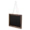 Homeroots 15" X 19" Brown Wood Hanging Chalkboard 642297 - alternate 7