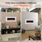 Edendirect 50-in W White Wall mount LED Flat wall Electric Fireplace with Remote Control Included ZR-WM50-WH - alternate 7