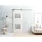Vdomdoors Double Barn Interior Door, 24" x 84", White SETE6222BD-S-WS-2484 - alternate 4