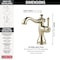 Delta 1 or 3-hole 4" installation Hole Single Hole Lavatory Faucet, Polished Nickel 597LF-PNMPU - alternate 5