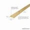 M-D Building Products 1-1/4 In. X 36 In. Satin Brass Aluminum Seam Binder w/ Screw Nails 79012 - alternate 4