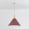 Hudson Valley Lighting Painted No. 2 21 in. Pendant in Aged Brass/Soft Crimson by Mark D. Sikes MDS352L-AGB/CRN - alternate 3