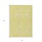 Homeroots 8' X 10' Yellow And Ivory Abstract Washable Indoor Outdoor Area Rug 599775 - alternate 7