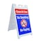 Signmission Clean Air Zone No Smoking No Vaping, A-Frame & 2 Decals Installed, Heavy-Duty Plastic Frame SBHD-D-2436-CleanAirZoneNoSmokingNoVapin - alternate 1